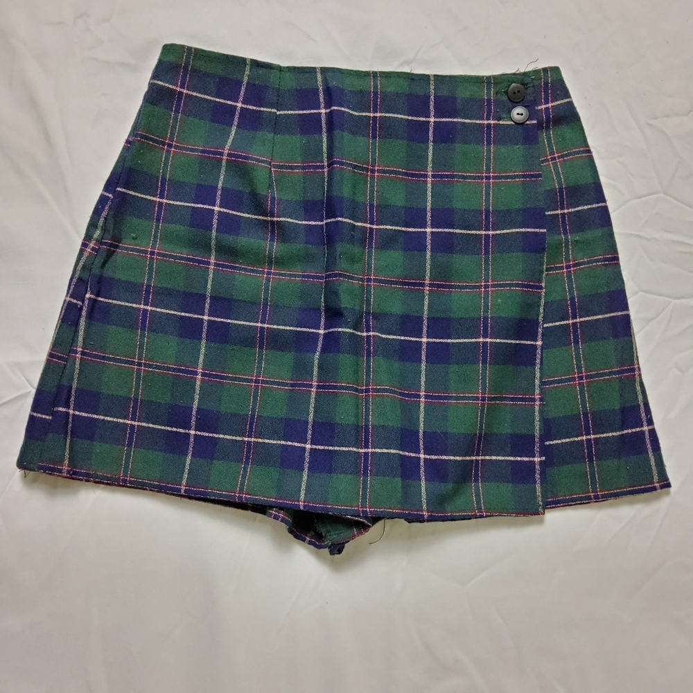 Ultra Pink Plaid Skort